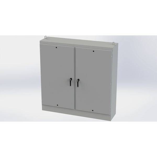 3 Point Latch with Padlock/Keylock Handle Electrical Enclosures, 72 in H, 18 in D, 72 in W